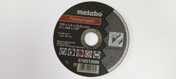 Коло по алюмінію Metabo Flexiarapid A 60-P, 125 x 1 x 22.23 мм